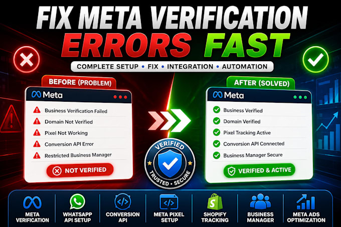 fix meta verification bm, setup whatsapp API, verify domain, whatsapp ai chatbot