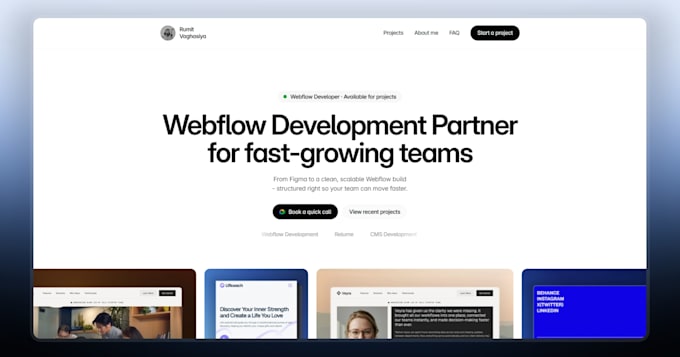 build your figma to webflow website with client first