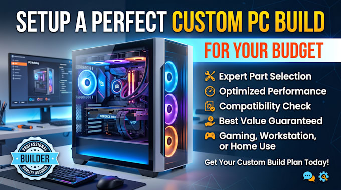 setup a perfect custom PC build for your budget