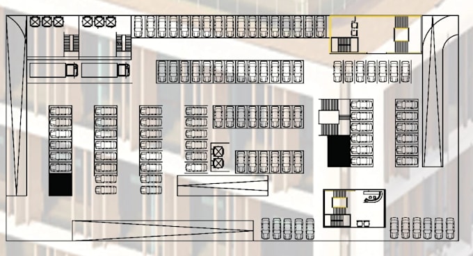 reorganize unit apartment layout, blueprint interior floor plan, parking layout