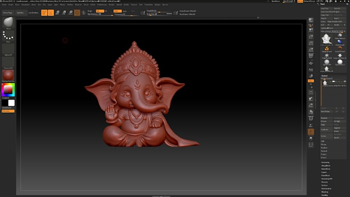 create custom high quality zbrush sculpting for 3d printable statues, characters
