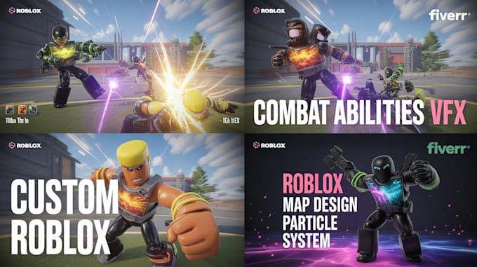 script custom abilities, particle system, vfx, animation for your roblox