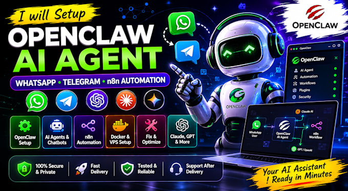 setup openclaw ai agent whatsapp bot n8n automation vps docker