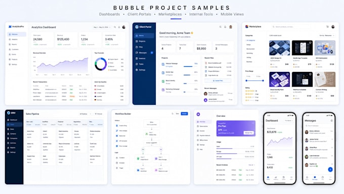 do bubble io website development, build bubble mvp saas as bubble io developer