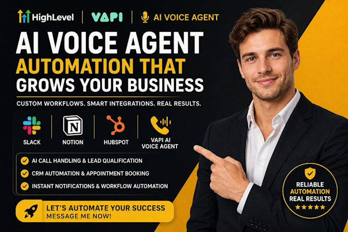 build custom gohighlevel vapi ai voice agent integrate slack hubspot instagram