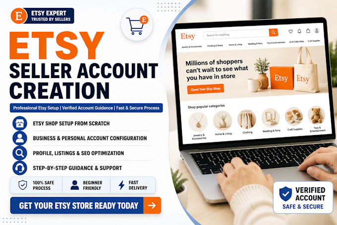 etsy account creation etsy shop setup with etsy  listing