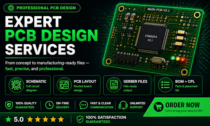 make pcb design pcb layout and circuit schematic