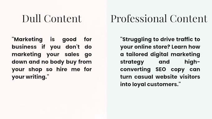 do content writing in english
