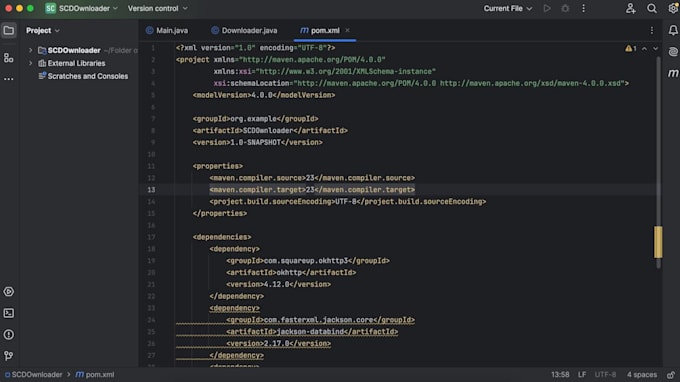 write a java project