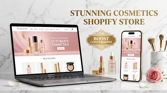 design  stunning cosmetics shopify store to boost conversions