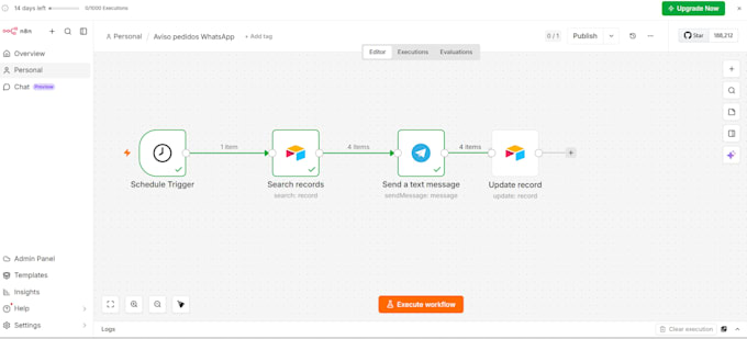 build whatsapp automation with n8n airtable and ai