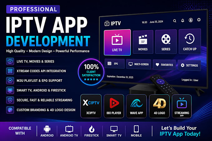 customize iptv player xciptv ibo player and tivimate