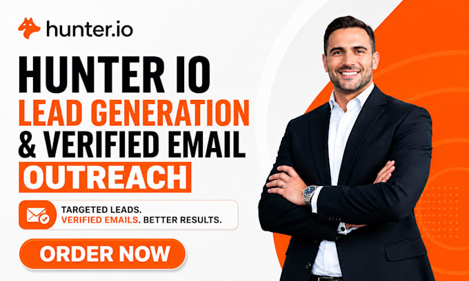 setup hunter io lead generation and verified cold email outreach automation