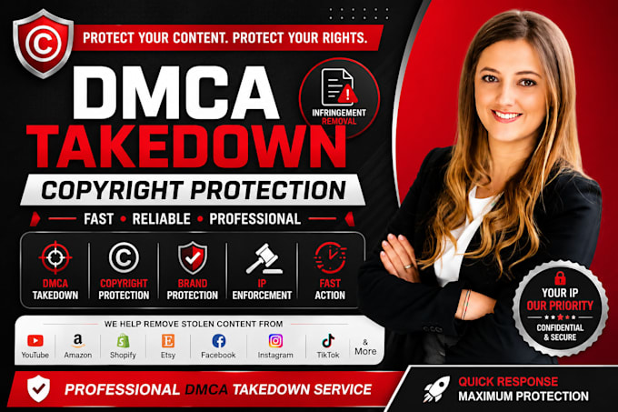 file dmca takedown notice for copyright infringement protection