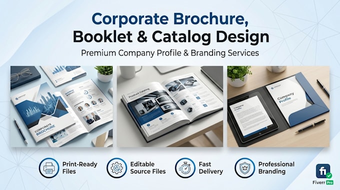 create corporate brochure, booklet and catalog design