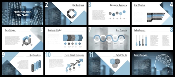 design modern business powerpoint presentation