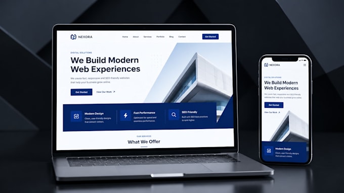create a modern website
