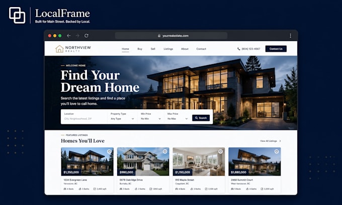 build a real estate website that converts