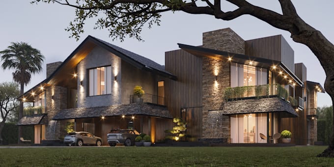 povide architectural exterior rendring