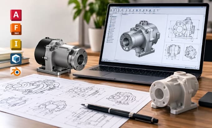 patent drawing, product cad model, 3d cad design,prototype design service