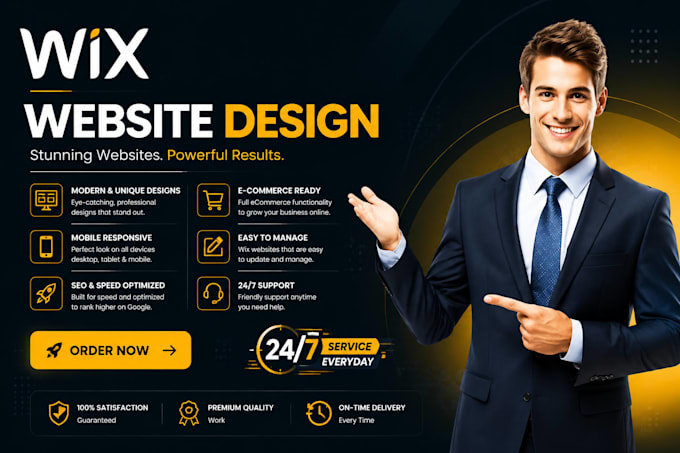 design a professional wix website