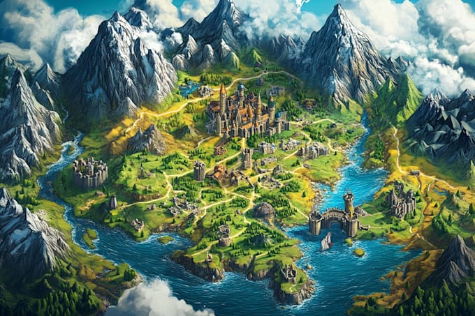 design rpg fantasy battle maps for tabletop games