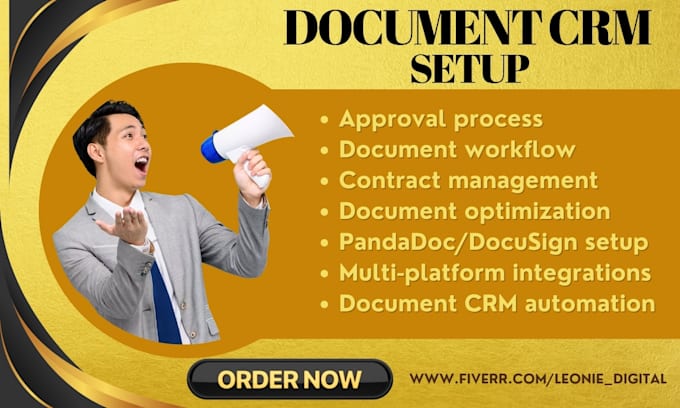 setup and automate document CRM workflows using pandadoc docusign clio
