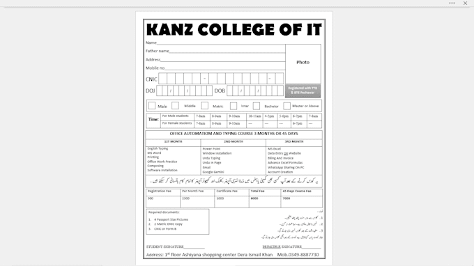 type everything professionally and timely