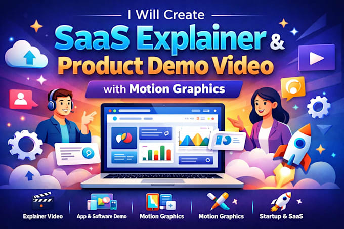 create saas explainer video, onboarding video for startup software