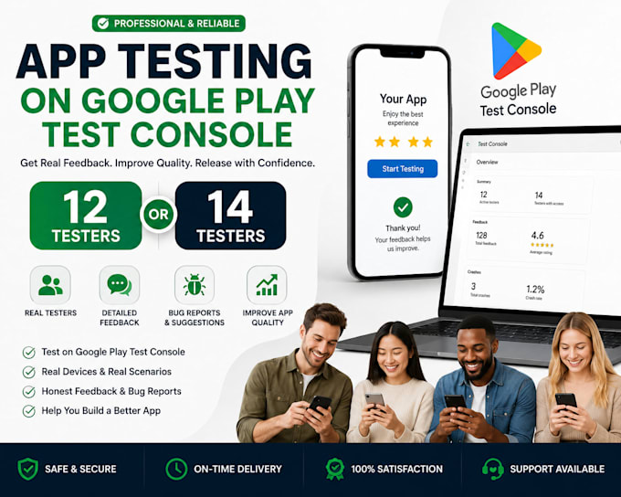 do 12 testers 14 tester app testing google play test console testing