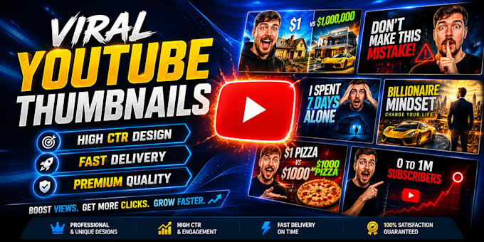 create viral youtube thumbnails in mrbeast style