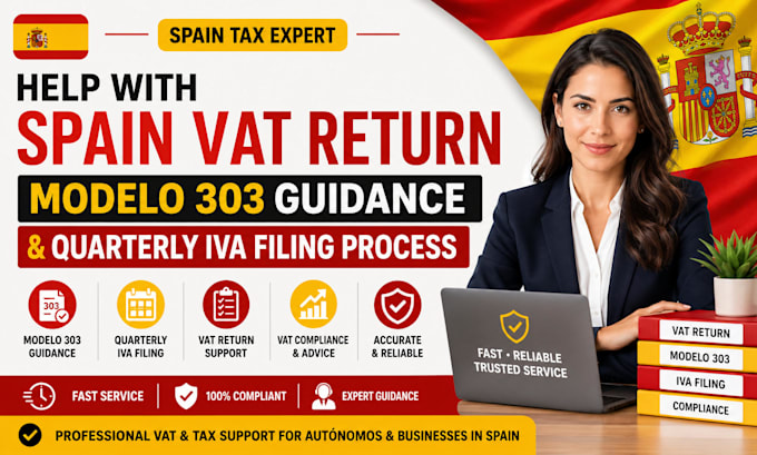 help with spain vat return, modelo 303 guidance and quarterly iva filing process