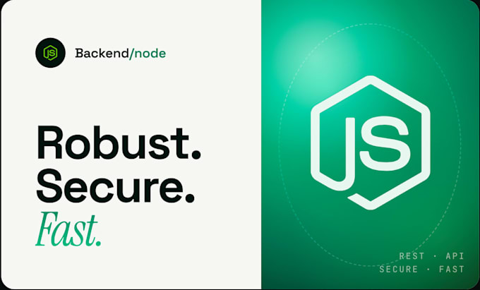 develop a secure node express backend API with mongodb atlas
