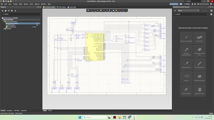 do pcb design and layout in for your schematic