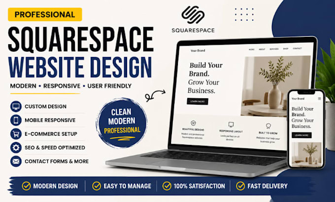 create a responsive squarespace website design