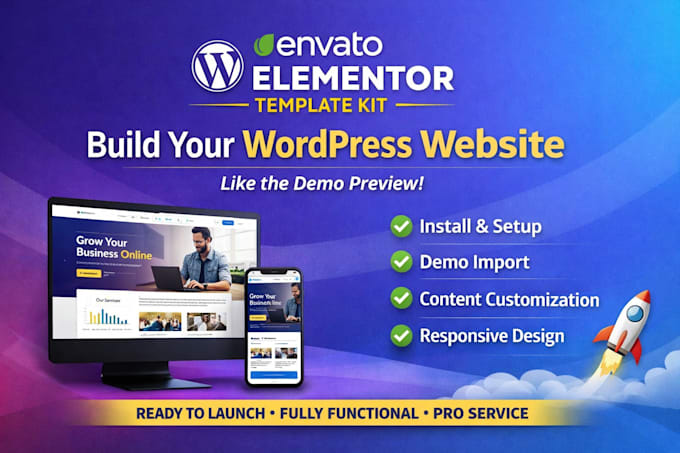 install and configure themeforest wordpress theme or envato template kit