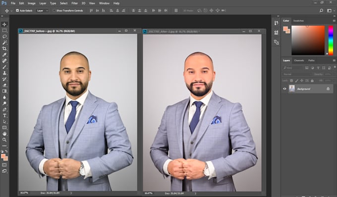 professional headshot image editing 1 hour