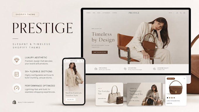 premium shopify theme prestige