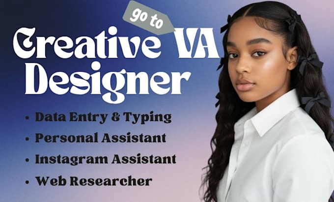 creative virtual assistant personal assistant adhd VA admin support  data entry