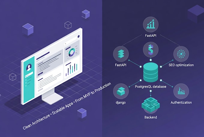 develop a full stack web application using next js and fastapi with postgresql