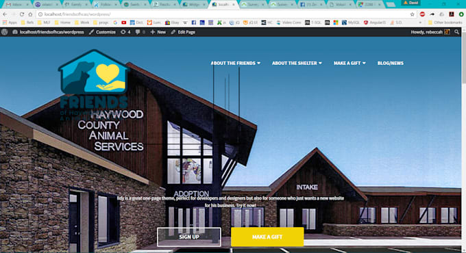customize a wordpress website template for your brand