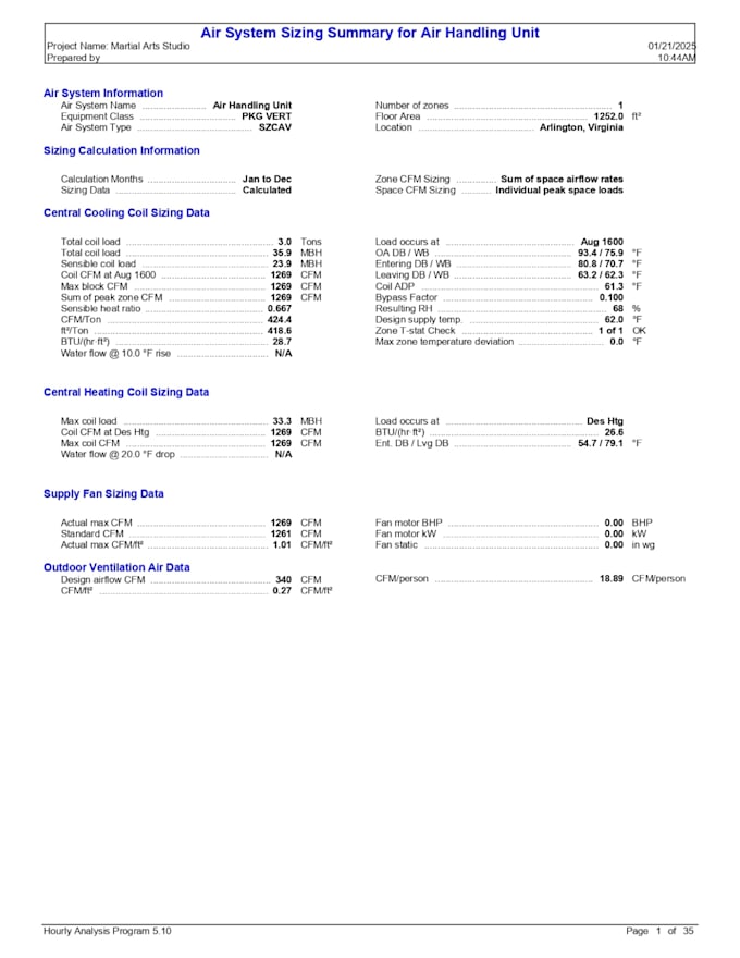 do hvac manual j, d and s for permit