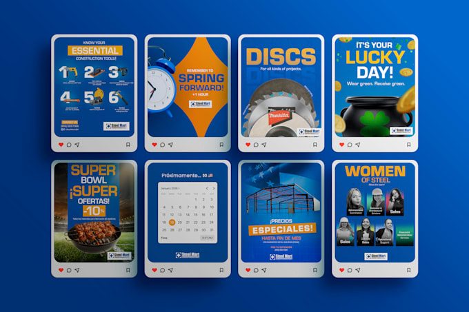 design social media posts for hardware stores
