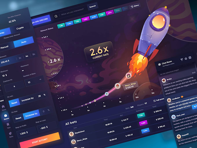 develop arcade game website, crash game website, crypto gaming web, aviator bot