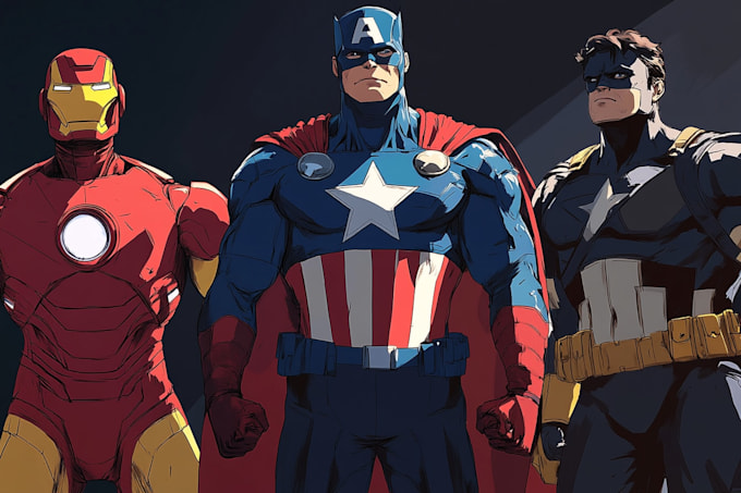 superhero character for comics