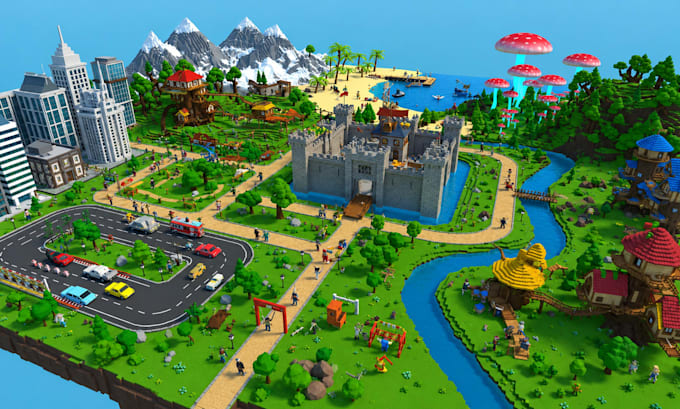 build roblox map, obby map, tycoon map, simulator map, roblox studio, low poly