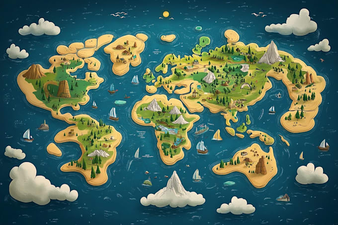 do vector map illustration and event map
