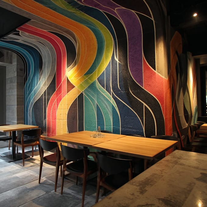 draw any graffiti mural wall art or banner