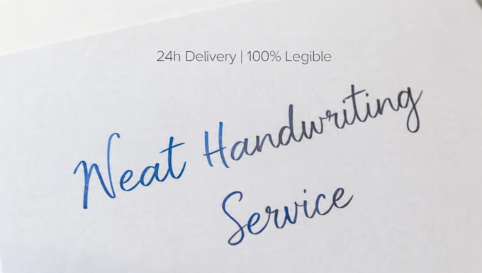 write neat handwritten notes and journals