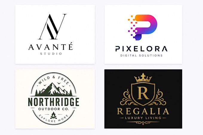 design luxury minimalist business logo for your brand